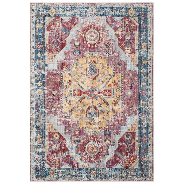Safavieh 4 x 6 ft. Bristol Rectangle Power Loomed Rug - Red & Blue BTL488S-4 - main